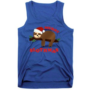 Merry Slothmas Sleepy Christmas Pajamas Dream Come True Cool Gift Tank Top