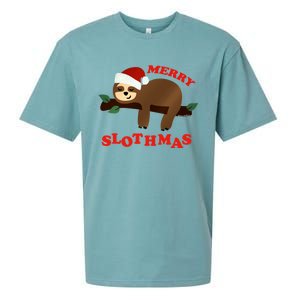 Merry Slothmas Sleepy Christmas Pajamas Dream Come True Cool Gift Sueded Cloud Jersey T-Shirt