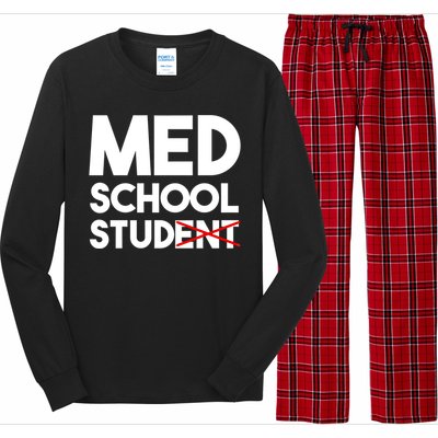 Med School Student Stud Funny Medical School Doctor Cute Gift Long Sleeve Pajama Set