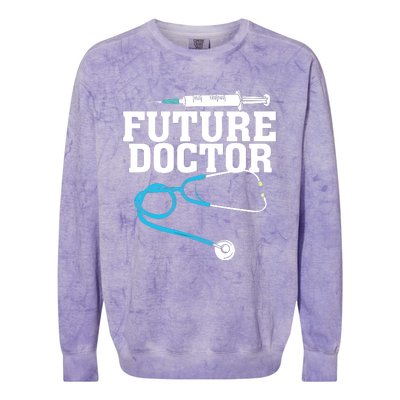 Medical School Student Funny Future Doctor In Training Colorblast Crewneck Sweatshirt