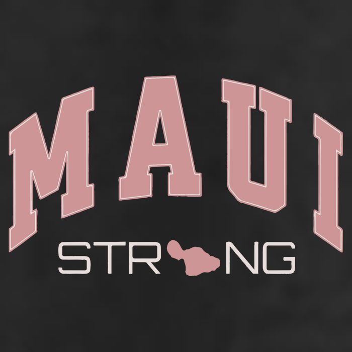 Maui Strong Support Lahaina Hawaii Garment-Dyed Fleece Hoodie