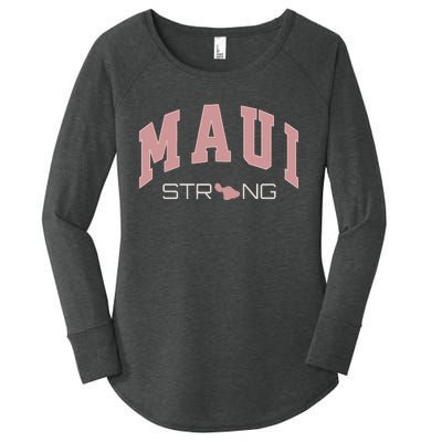 Maui Strong Support Lahaina Hawaii Women's Perfect Tri Tunic Long Sleeve Shirt