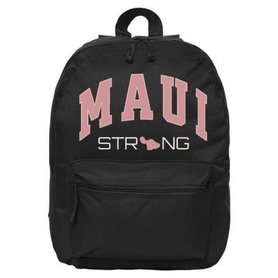 Maui Strong Support Lahaina Hawaii 16 in Basic Backpack