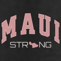 Maui Strong Support Lahaina Hawaii Crop Fleece Hoodie