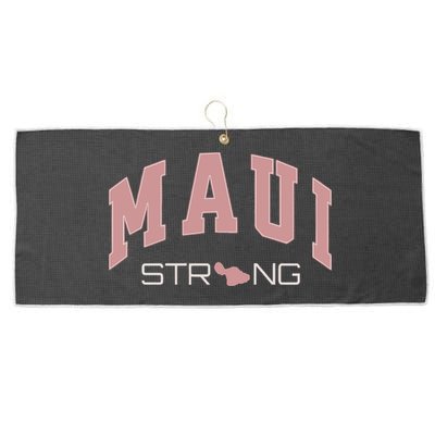 Maui Strong Support Lahaina Hawaii Large Microfiber Waffle Golf Towel
