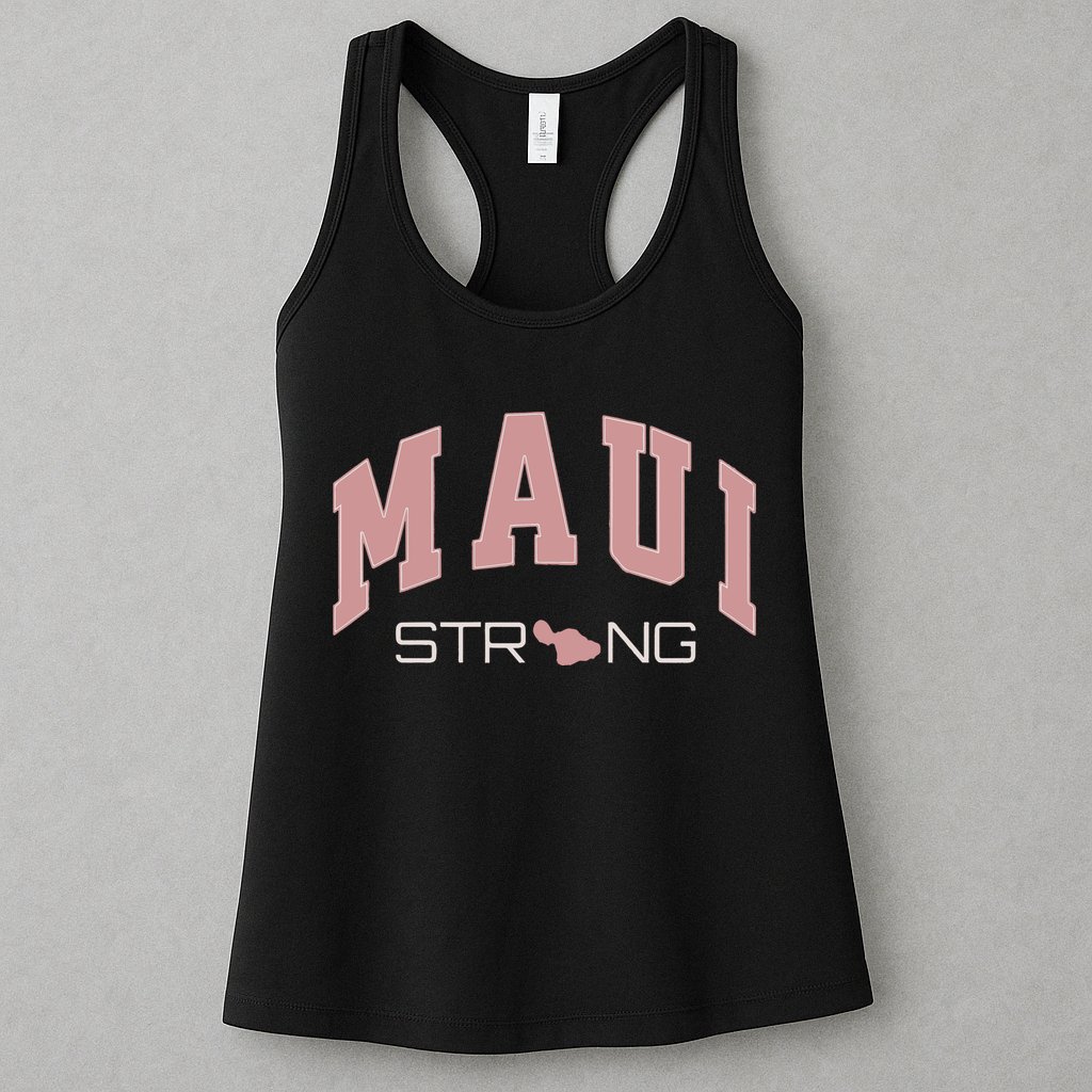 Maui Strong Support Lahaina Hawaii Womens Tank Top