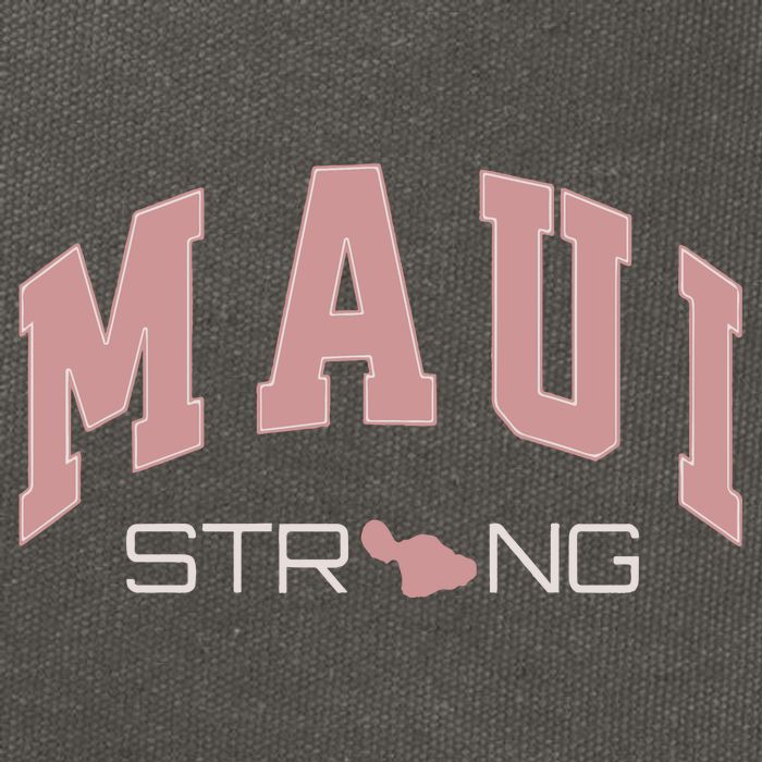 Maui Strong Support Lahaina Hawaii Cotton Canvas Backpack