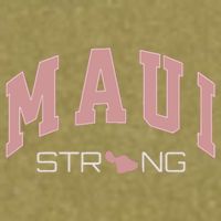 Maui Strong Support Lahaina Hawaii Garment-Dyed Women's Muscle Tee