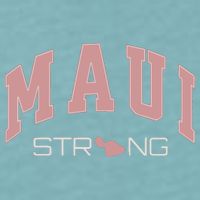 Maui Strong Support Lahaina Hawaii Sueded Cloud Jersey T-Shirt