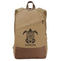 Maui Strong Sea Turtles Lahaina Cotton Canvas Backpack