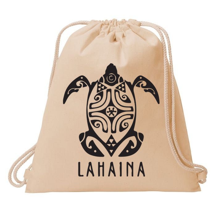 Maui Strong Sea Turtles Lahaina Drawstring Bag