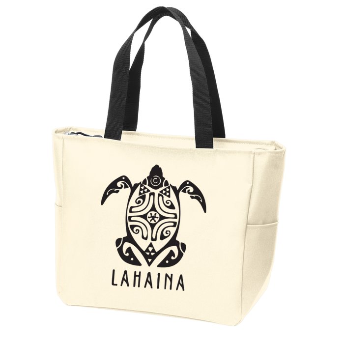 Maui Strong Sea Turtles Lahaina Zip Tote Bag