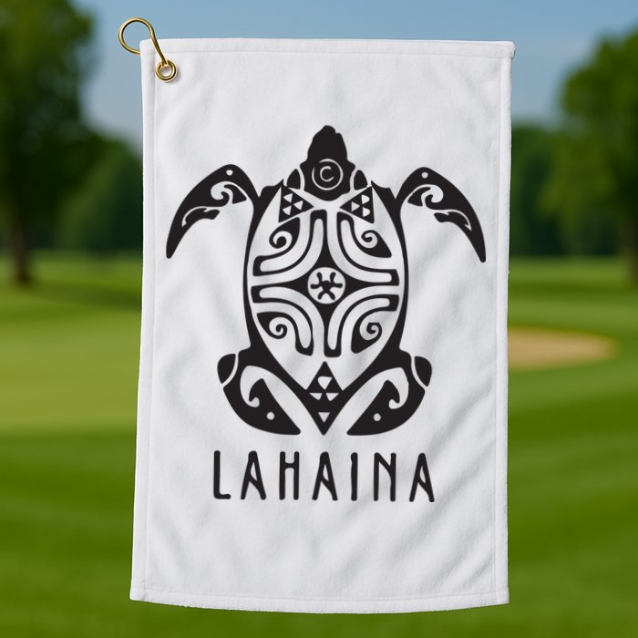 Maui Strong Sea Turtles Lahaina Golf Towel