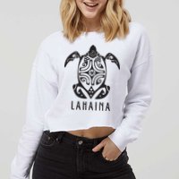 Maui Strong Sea Turtles Lahaina Cropped Pullover Crew