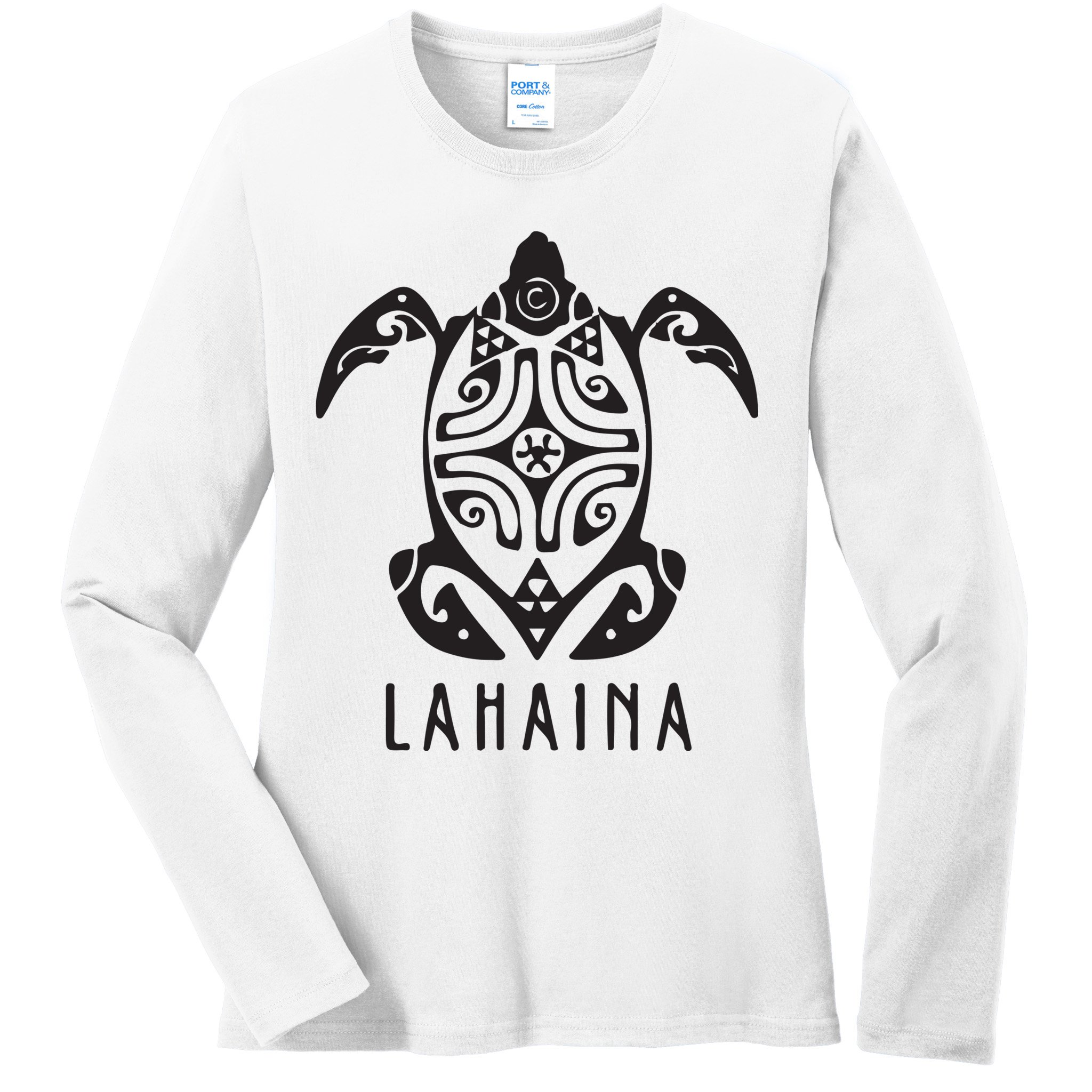 Maui Strong Sea Turtles Lahaina Ladies Long Sleeve Shirt