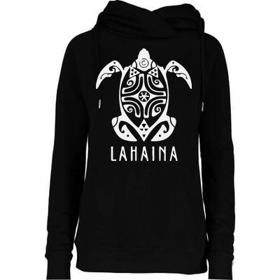 Maui Strong Sea Turtles Lahaina Hawaii Support Womens Funnel Neck Pullover Hood