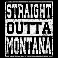 Montana State Straight outta Montana design Cooling Performance Crew T-Shirt