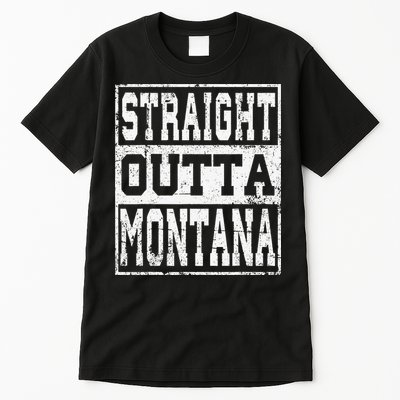 Montana State Straight outta Montana design Tall T-Shirt