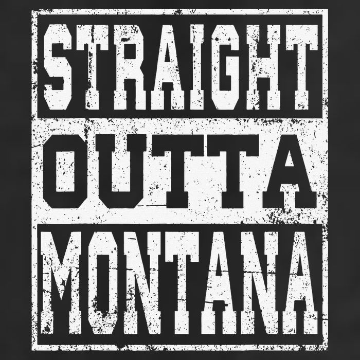 Montana State Straight outta Montana design Adult Drive Performance Visor