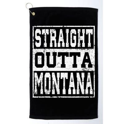 Montana State Straight outta Montana design Golf Towel