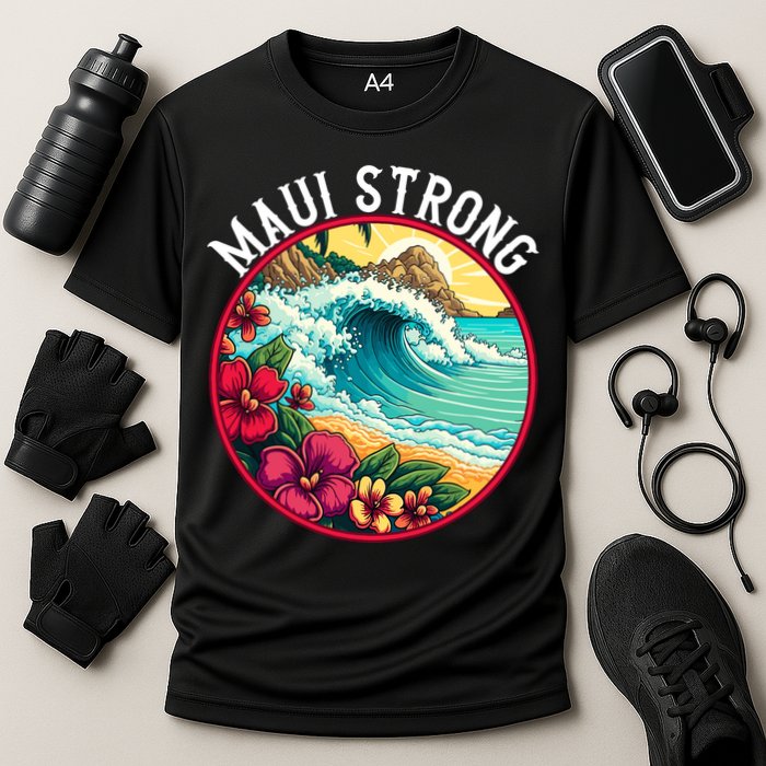 Maui Strong Support For Hawaii Fire Victims Hawaii Fires Lahaina Fires Performance Shirt
