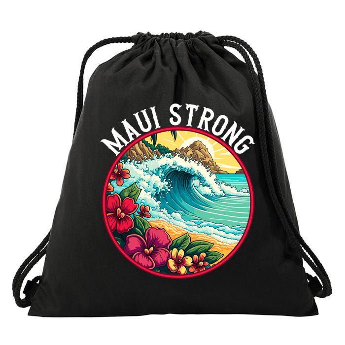Maui Strong Support For Hawaii Fire Victims Hawaii Fires Lahaina Fires Drawstring Bag