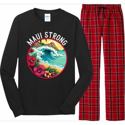 Maui Strong Support For Hawaii Fire Victims Hawaii Fires Lahaina Fires Long Sleeve Pajama Set