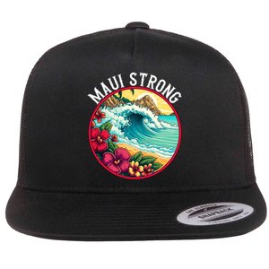 Maui Strong Support For Hawaii Fire Victims Hawaii Fires Lahaina Fires Flat Bill Trucker Hat