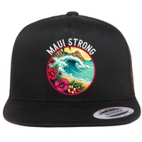 Maui Strong Support For Hawaii Fire Victims Hawaii Fires Lahaina Fires Flat Bill Trucker Hat