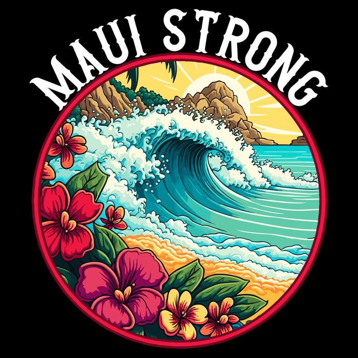 Maui Strong Support For Hawaii Fire Victims Hawaii Fires Lahaina Fires Flat Bill Trucker Hat