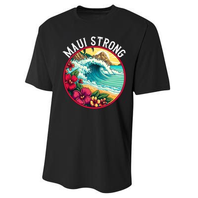 Maui Strong Support For Hawaii Fire Victims Hawaii Fires Lahaina Fires Performance Sprint T-Shirt