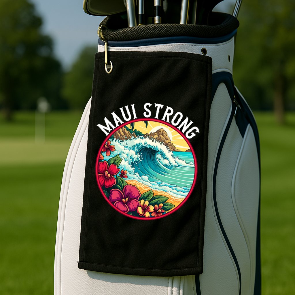 Maui Strong Support For Hawaii Fire Victims Hawaii Fires Lahaina Fires Golf Towel