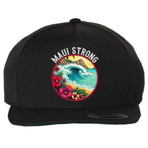 Maui Strong Support For Hawaii Fire Victims Hawaii Fires Lahaina Fires Wool Snapback Cap