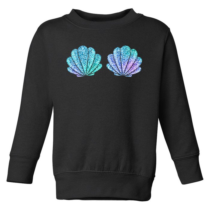 Mermaid Sea Shell Bra Halloween Costume Tops Toddler Sweatshirt