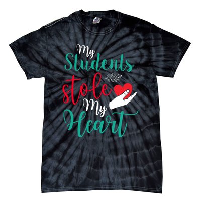 My Students Stole My Heart On Valentines Day Tie-Dye T-Shirt