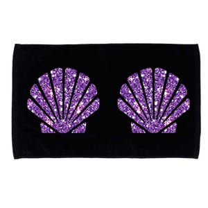 Mermaid Sea Shell Bra Costume Halloween Design Microfiber Hand Towel