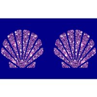 Mermaid Sea Shell Bra Costume Halloween Design Bumper Sticker