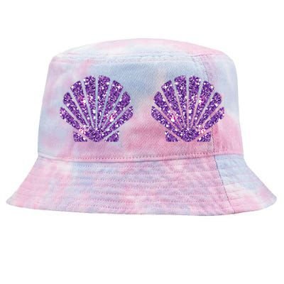 Mermaid Sea Shell Bra Costume Halloween Design Tie-Dyed Bucket Hat