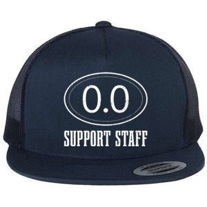 Marathon Support Staff 00 Funny Marathoner Runner Flat Bill Trucker Hat