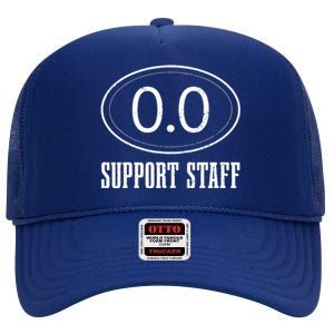 Marathon Support Staff 00 Funny Marathoner Runner High Crown Mesh Back Trucker Hat