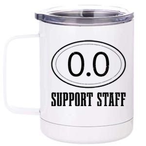 Marathon Support Staff 00 Funny Marathoner Runner 12 oz Stainless Steel Tumbler Cup