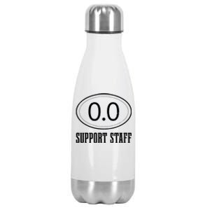 Marathon Support Staff 00 Funny Marathoner Runner Stainless Steel Insulated Water Bottle