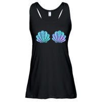 Mermaid Sea Shell Bra Halloween Costume Tops Ladies Essential Flowy Tank