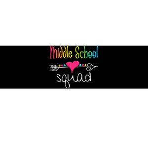 Middle School Squad Teacher Student Team Back To School Bumper Sticker