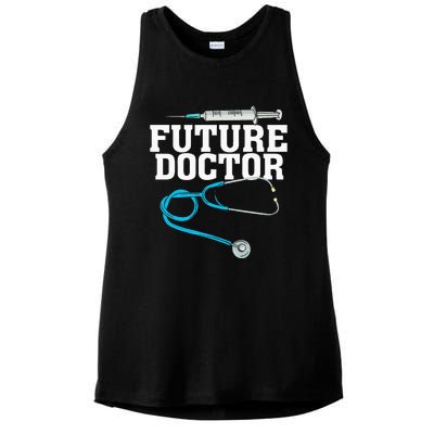 Medical School Student Funny Future Doctor in Training Ladies PosiCharge Tri-Blend Wicking Tank