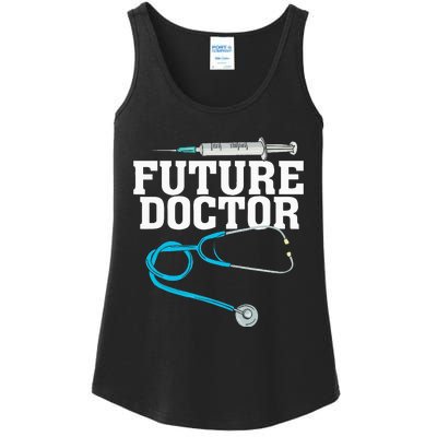 Medical School Student Funny Future Doctor in Training Ladies Essential Tank