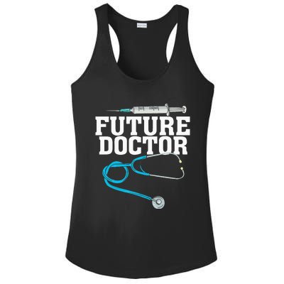 Medical School Student Funny Future Doctor in Training Ladies PosiCharge Competitor Racerback Tank