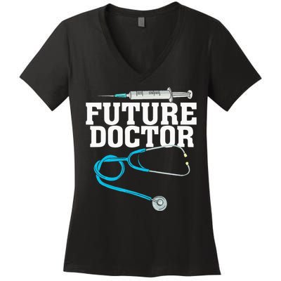 Medical School Student Funny Future Doctor in Training Women's V-Neck T-Shirt