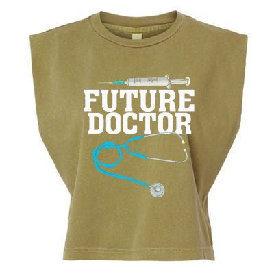 Medical School Student Funny Future Doctor in Training Garment-Dyed Women's Muscle Tee