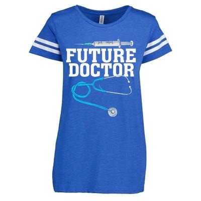 Medical School Student Funny Future Doctor in Training Enza Ladies Jersey Football T-Shirt